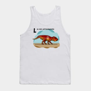 Leptoceratops dinosaur Tank Top